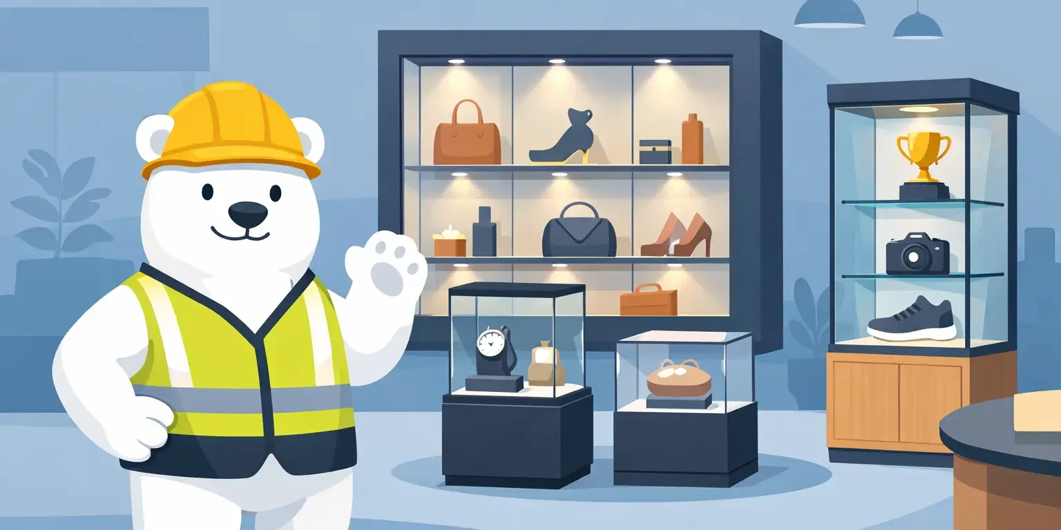 Custom display cases for business spaces