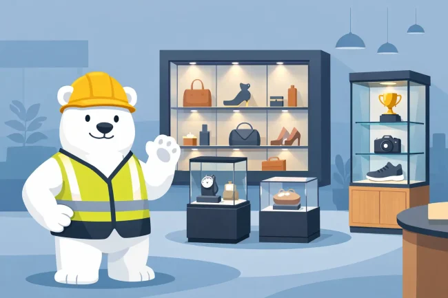 Custom display cases for business spaces