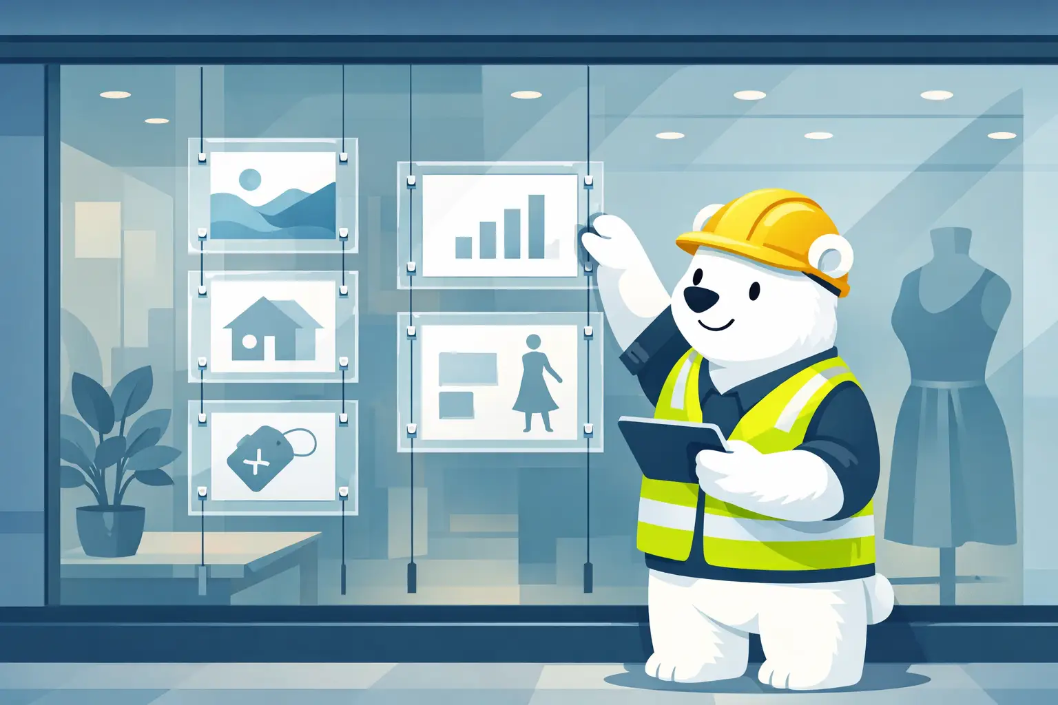 Window Cable Displays for Modern Shopfronts