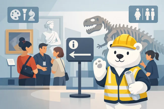 Museum Signs That Work for Visitors and Staff
