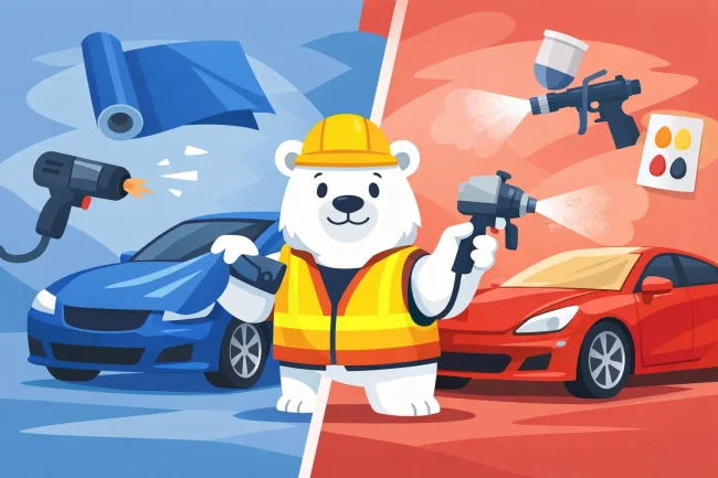Vehicle Wrapping vs Spray Painting