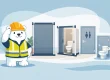 Telescopic Door Screen Banner for Out of Use Rooms & WC Cubicles