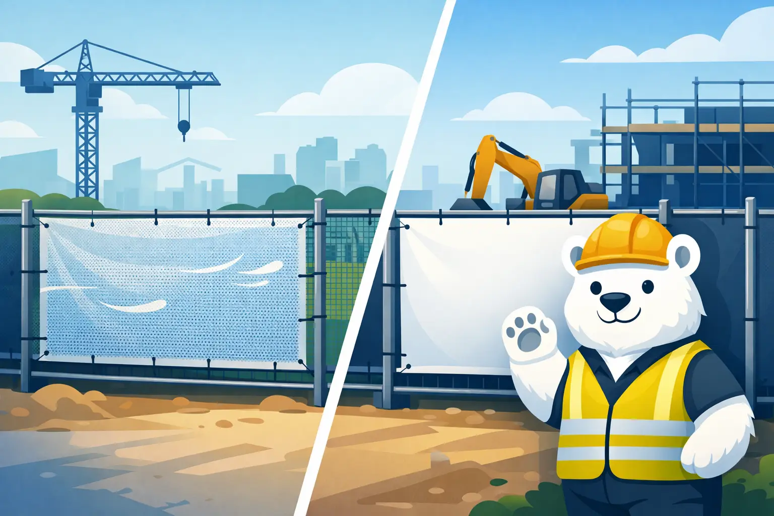 Mesh Banners vs PVC Banners for UK Sites