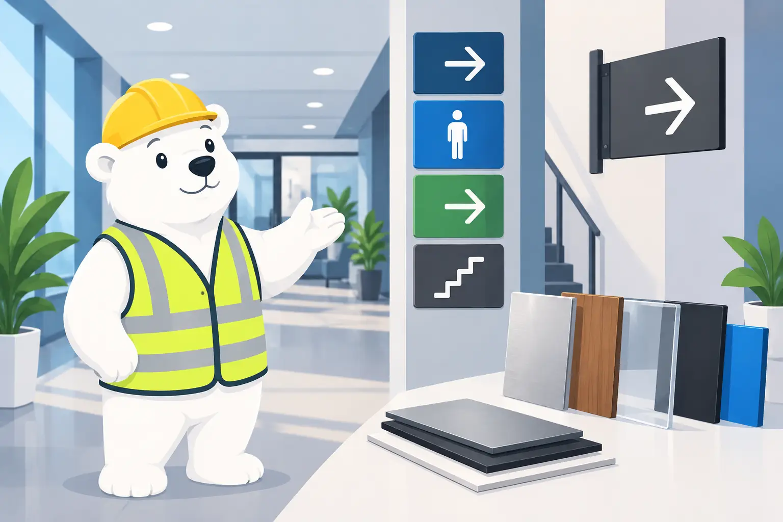 Best Workplace Wayfinding Sign Materials