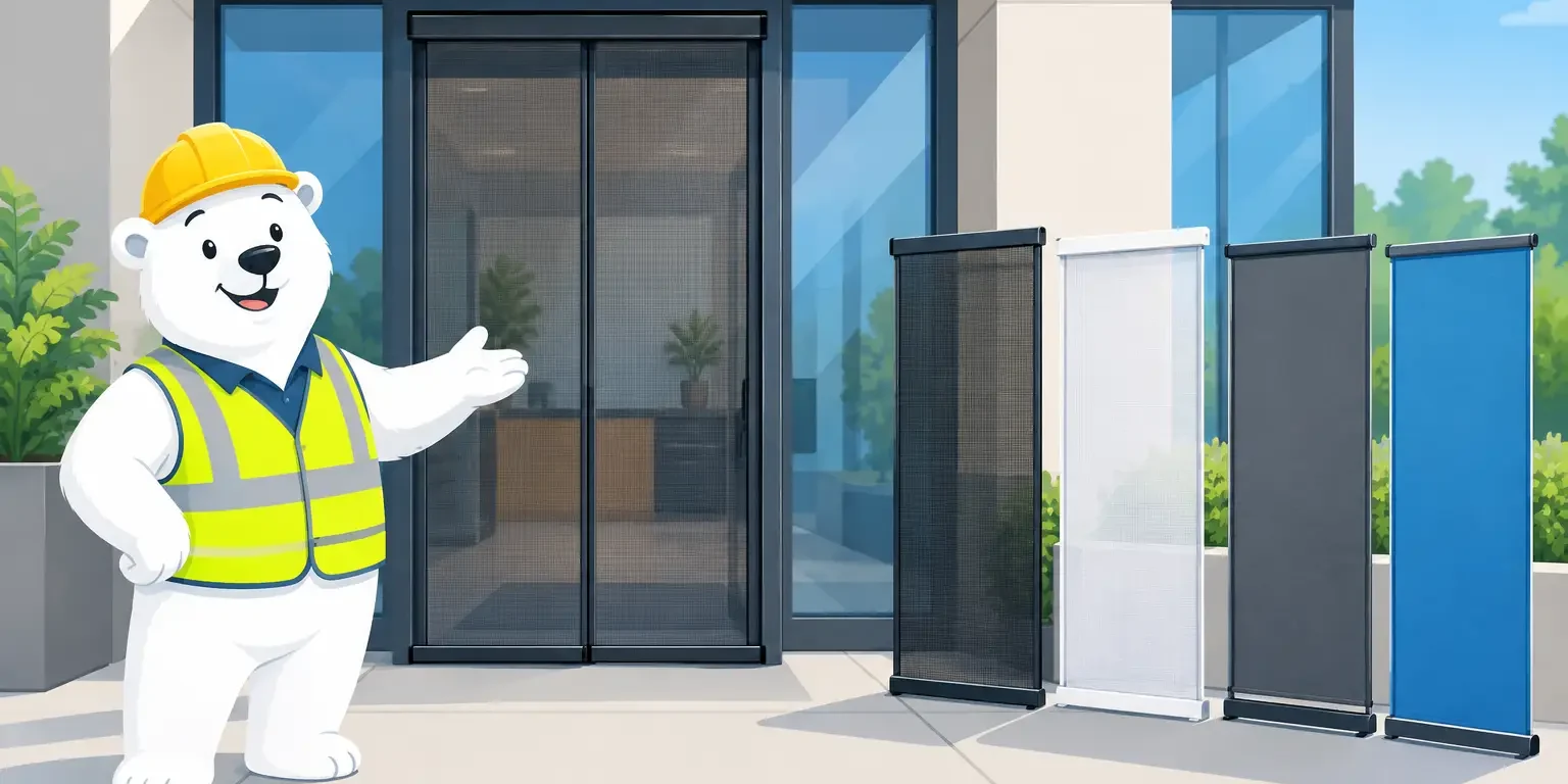 Door Screen Banner Options for Business Entrances Door Screen Banner Options for Business Entrances